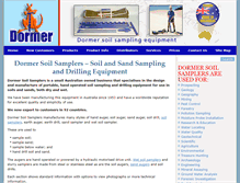 Tablet Screenshot of dormersoilsamplers.com